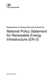 National policy statement for renewable energy infrastructure (EN-3)