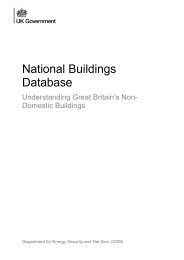 National buildings database. Understanding Great Britain's non-domestic buildings