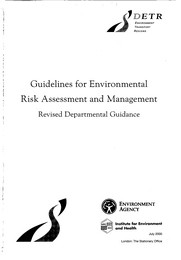 Guidelines for environmental risk assessment and management