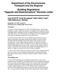 Hampshire Act 1983: Section 13 - Extension to an existing single storey factory