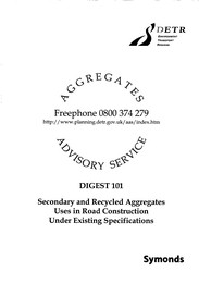 Secondary and recycled aggregates uses in road construction under existing specifications