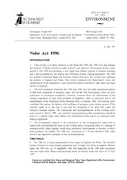 Noise act 1996
