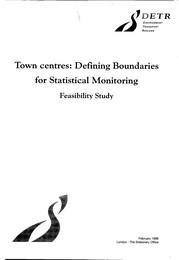 Town centres: defining boundaries for statistical monitoring