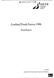 Lowland ponds survey 1996: final report