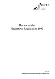 Review of the hedgerow regulations 1997