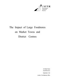 Impact of large food stores on market towns and district centres