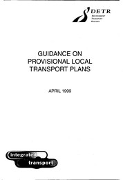 Guidance on provisional local transport plans