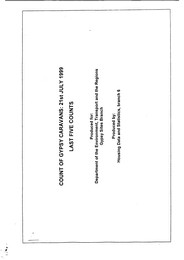 Count of gypsy caravans: 21st July 1999. Last five counts
