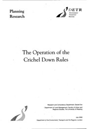 Operation of the Crichel Down rules