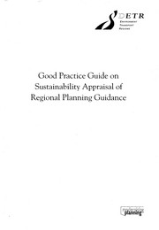 Good practice guide on sustainability appraisal of regional planning guidance