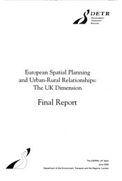 European spatial planning and urban-rural relationships: the UK dimension