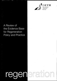 Review of the evidence base for regeneration policy and practice