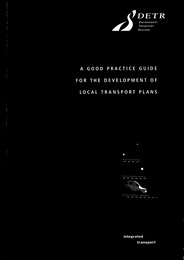 Good practice guide for the development of local transport plans