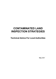 Contaminated land inspection strategies - technical advice for local authorities