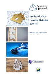 Northern Ireland housing statistics 2015-16