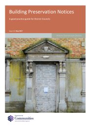 Building preservation notices - a good practice guide for district councils