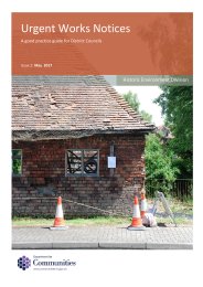 Urgent works notices - a good practice guide for district councils