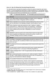 Annex A - specific wheelchair housing design standards