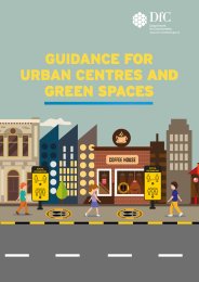 Guidance for urban centres and green spaces