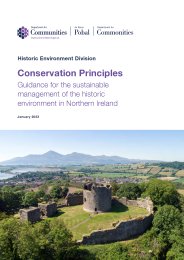 Conservation principles. Guidance for the sustainable management of the historic environment in Northern Ireland