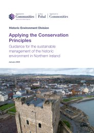 Applying the conservation principles. Guidance for the sustainable management of the historic environment in Northern Ireland