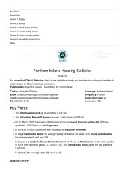 Northern Ireland housing statistics 2024-25
