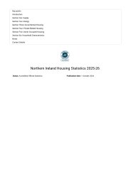 Northern Ireland housing statistics 2025-26