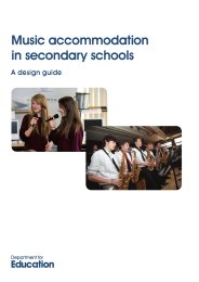 Music accommodation in secondary schools - a design guide