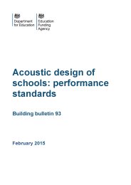 Acoustic design of schools: performance standards