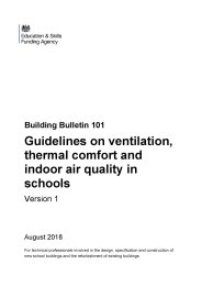 Guidelines on ventilation, thermal comfort and indoor air quality in schools. Version 1