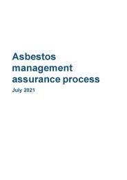 Asbestos management assurance process