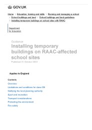Installing temporary buildings on RAAC-affected school sites