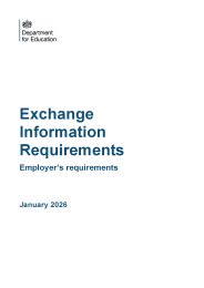 Exchange information requirements. Employer's requirements. January 2026