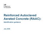 Reinforced autoclaved aerated concrete (RAAC): identification guidance