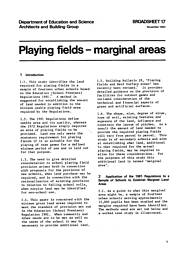 Playing fields - marginal areas