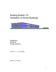 Ventilation of school buildings: Regulations standards design guidance. Version 1.4 (Withdrawn)
