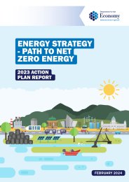 Energy strategy - path to net zero energy. 2023 action plan report