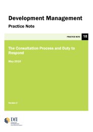 Consultation process and duty to respond