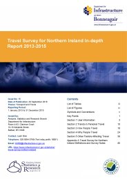 Travel survey for Northern Ireland - in-depth report 2013-2015