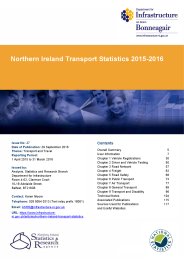 Northern Ireland transport statistics 2015-16