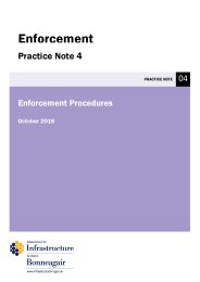 Enforcement procedures