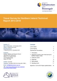 Travel survey for Northern Ireland - technical report 2013-2015