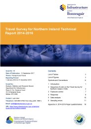 Travel survey for Northern Ireland - technical report 2014-2016