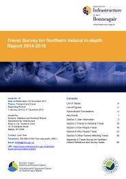 Travel survey for Northern Ireland - in-depth report 2014-2016