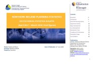 Northern Ireland planning statistics - 2017/18 annual statistical bulletin