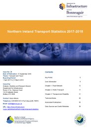 Northern Ireland transport statistics 2017-18
