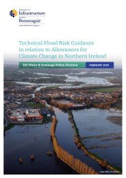 Technical flood risk guidance in relation to allowances for climate change in Northern Ireland