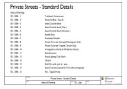 Private streets - standard details