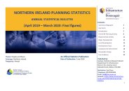 Northern Ireland planning statistics. Annual statistical bulletin (April 2019 - March 2020: final figures)