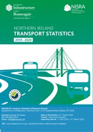 Northern Ireland transport statistics 2019-2020